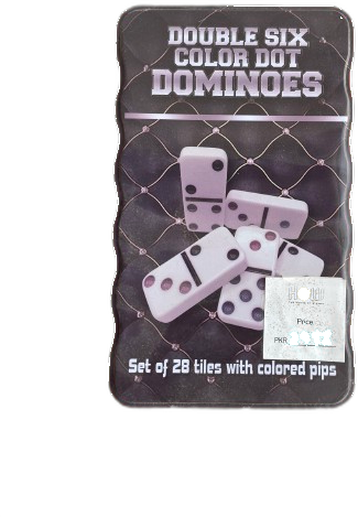 Double Six Color Dot Dominoes - angle1